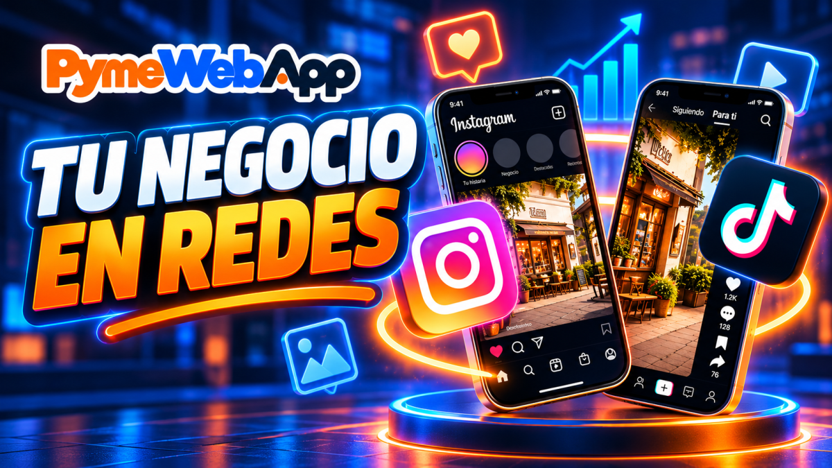 Pantalla de móvil con la herramienta Tu negocio en redes mostrando un paso para publicar un reel, con el recorrido numerado y el botón Ya lo he hecho